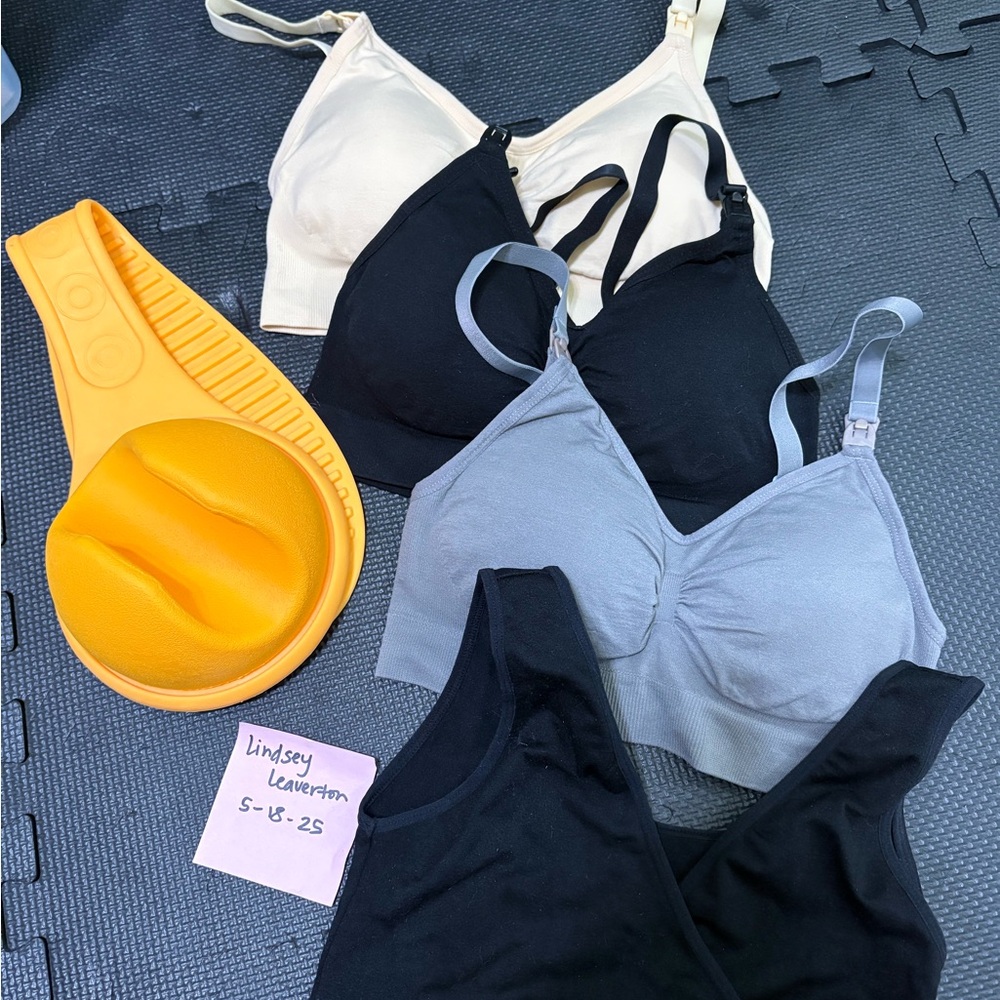 Nursing bras and postpartum accessories
